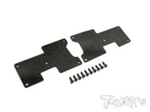 TWORKS TO-180-R Graphite Rear A-arm Stiffeners 1.5mm ( For HB Racing D815/RGT8/D817/D817 V2 )