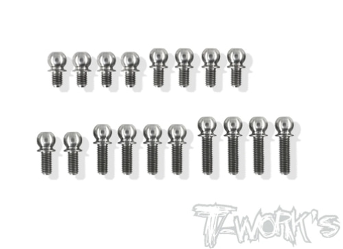 TWORKS TP-106 64 Titanium 4.9mm Ball End set ( For Xray T4 2020 )