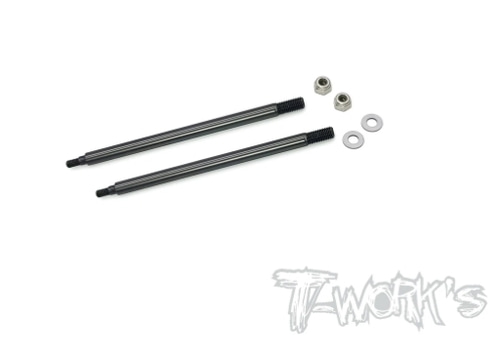 TWORKS TO-261-D819RS DLC coated Rear Shock Shaft 72.4mm ( For HB Racing D819RS ) 2pcs.