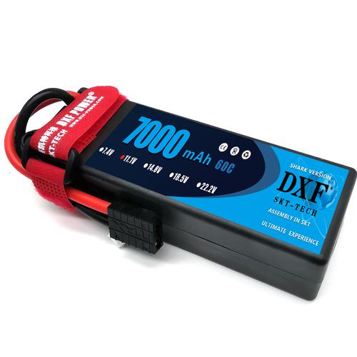 DXF Lipo 배터리 3S 11.1V 7000mAh 100C 하드케이스138 * 47 * 38mm
