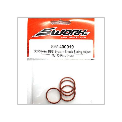 [SW-400019] Shock Spring Adjust nut O-ring (4pcs)