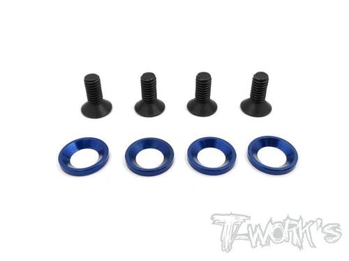TO-205 Engine Mount Washer And Screw Set （ For Team Associated RC8 B3/B3.2/T3.2/T3.2E ） Each 4 pcs