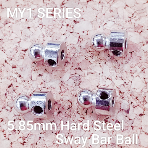 [C10295] MY1 Hard Steel Swaybar Ball 5.85x10.5mm (4)