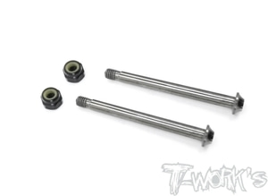 TWORKS TP-102-R 64 Titanium Captured Design Hinge pin For Rear Hubs (For TEKNO EB410/ET410/EB410.2)
