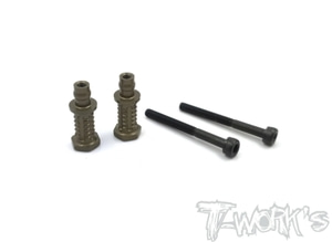 TWORKS TO-240-AG-5 Hard Coated 7075-T6 Alum. Shock Standoffs +5mm (For Agama A319) 2pcs.