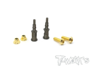 TWORKS TO-240-T-5 Hard Coated 7075-T6 Alum. Shock Standoffs +5mm ( For TENKO NB48 2.0/EB48 2.0 ) 2pcs.