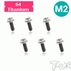 TSS-H M2 64 Titanium Hex. Socket Head Screw ( 6pcs. )