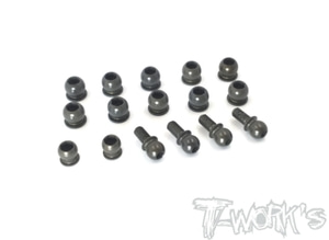 TWORKS TO-286 7075-T6 Hard Coated Alum. Ball Set ( For Xray NT1 2019 ) 16pcs.