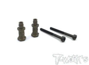 TWORKS TO-240-AG-4 Hard Coated 7075-T6 Alum. Shock Standoffs +4mm (For Agama A319) 2pcs.