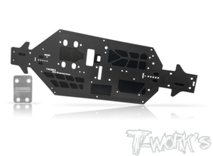 TWORKS TO-228-MP10 7075-T6 Black Hard Coated Alum. CNC Light Weight Chassis ( For Kyosho MP10 )