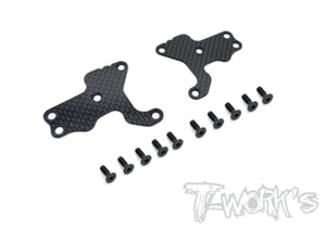 TWORKS TO-246-B3.2-F Graphite Front A-arm Stiffeners 1mm/1.2mm ( Team Associated RC8 B3.2 )