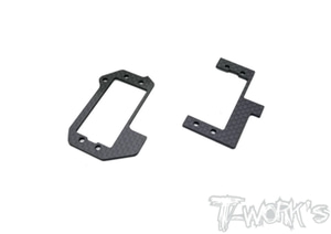 TWORKS TO-232-RGT8 Graphite Radio Tray Support Mount ( For HB Racing RGT8 )