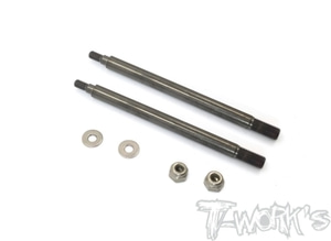 TWORKS TO-260-D819 DLC coated Front Shock Shaft 58.5mm ( For HB Racing D819RS/819/817/V2/E819/E817) 2pcs.