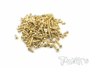 TWORKS GSS-S35-4 Gold Plated Steel Screw Set 160pcs. ( For SWORKZ S35-4 )