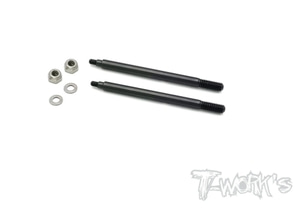 TWORKS TO-260-AG DLC coated Front Shock Shaft 57.9mm ( Agama A319 ) 2pcs.