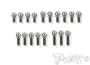 TWORKS TP-108 64 Titanium 4.9mm Ball End set ( For Xray T4F )