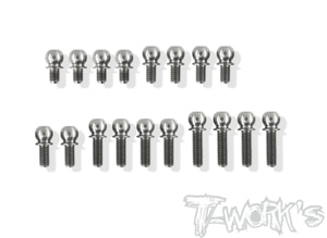 TWORKS TP-106 64 Titanium 4.9mm Ball End set ( For Xray T4 2020 )