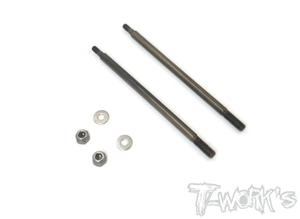 TWORKS TO-261-MBX8 DLC coated Rear Shock Shaft 67.6mm ( For Mugen MBX8 / MBX7R ) 2pcs.