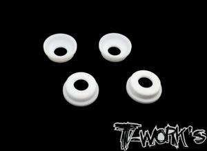 TWORKS TO-268-RC8 Front Upright Adjust Nut Teflon Spacers ( For Team Associated RC8 B3.1/B3.2 ) 4pcs.