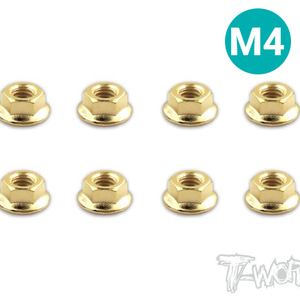 입고완료 TWORKS GSS-4SN Gold Plated Serrated M4 Wheel Steel Nuts