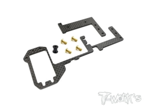 TWORKS TO-232 Graphite Radio Tray Support Mount ( For HB Racing D817/ D817T/RGT8/D817 V2/D819 )