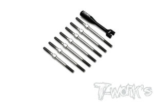 TWORKS TB-224 64 Titanium Turnbuckle Set ( For Xray XB4&#039;21 )