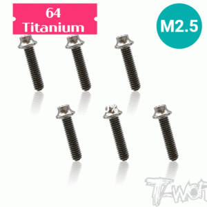 TSS-H M2.5 64 Titanium Hex. Socket Head Screw