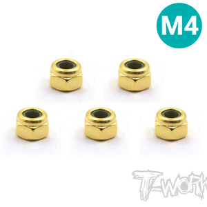 입고완료 TWORKS GSS-4LN Golden Plated M4 Lock Nuts ( 5pcs. )