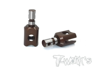 TWORKS TO-196-RC8 Spring Steel Front &amp; Center Diff. Joint 17mm ( For Team Associated RC8 B4 B3.1/B3.2 ) 2pcs.
