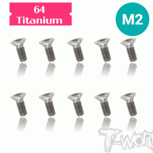 M2 64 Titanium Hex. Countersink Screw