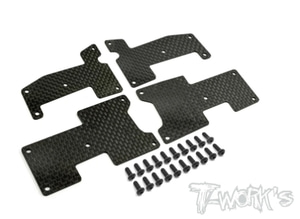 TWORKS TO-180 Graphite A-arm Stiffeners 1.5mm set ( For HB Racing D815/RGT8/D817/D817 V2/D819)