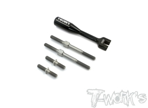 TWORKS TB-196 64 Titanium Turnbuckle Set ( For Xray X12 2020 EU / X12 2020 US )