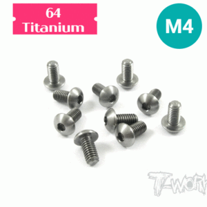 M4 64 Titanium Hex Socket Button Head Screw 10pcs
