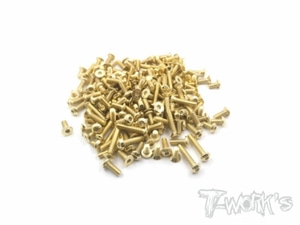 TWORKS GSS-S12-2 Gold Plated Steel Screw Set 125pcs. ( For SWORKZ S12-2 )