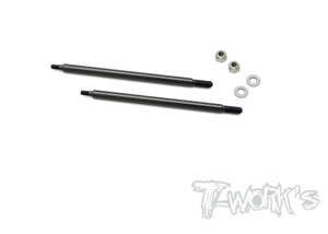 TWORKS TO-261-T DLC coated Rear Shock Shaft 74.5mm ( For TEKNO 48.4/48.3/MT410/ET48.3 ) 2pcs.