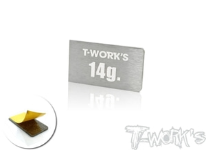 TWORKS TE-207-B Adhesive Type 14g Tungsten Balance Weight ( For Xray T4&#039;18/19/20 &amp; Yokomo BD9/10 )