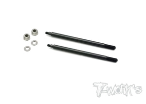 TWORKS TO-261-AG DLC coated Rear Shock Shaft 65.9mm ( Agama A319 ) 2pcs.