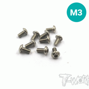 M3 Nickel Plated Button Head Screw