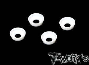 TWORKS TO-268-X Front Upright Adjust Nut Teflon Spacers ( For XRAY XB8&#039;19/18/17/GTX8&#039;18/17 ) 4pcs.