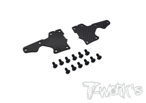 TWORKS TO-246-35.4 Graphite Front A-arm Stiffeners 1mm/1.5mm ( For Sworkz S35-4 )
