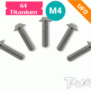 M4 64 Titanium Hex. Socket UFO Head Screw 10pcs