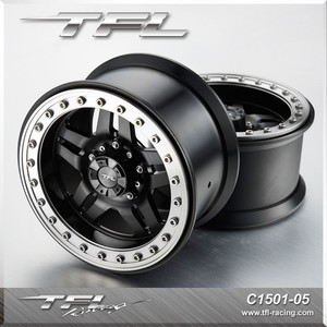 TFL Axial 1/8 Yeti 3.8 Inch Beadlock 5-Spoked Wheels C1501-05