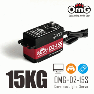 OMG D2-15S 로우 프로파일 디지털 스티어링 기어 1/10 드리프트