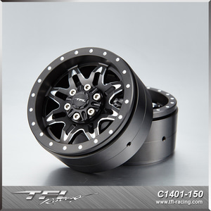 TFL1.9&quot; Realistic 8 spoked heavy duty wheel design T C1401-150 2PCS