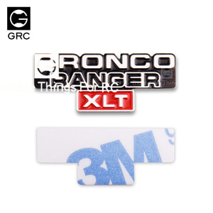 GRC TRX4 BRONCO 메탈 로고 GAXO100G