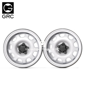GRC 1.9 인치 락크라울링 메탈 휠 G0130K (흰색)