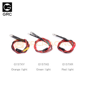 GRC 3 ~ 7.4V 두 개의 짧은 헤드 LED 조명 주황색 노란색 녹색 빨간색 사각형 스포트라이트 G157X에 적합
