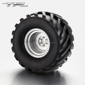 TFL 1/10  2.2 aluminium alloy/ rubber 2.2*5.5 inch Emulation Tire C1610-02