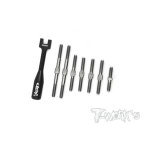 TWORKS 64 titanium alloy positive-and-anti-twisted push rod pull-up set TB-