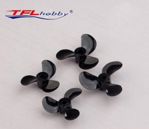 TFL remote control model ship triple-bladed rubber paddle 3/4/5mm H-series full-scale reverse propeller